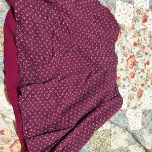 American Eagle Outfitters Pink zip up floral skirt